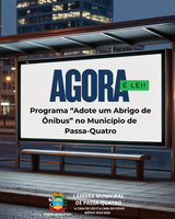 Agora é Lei! Programa “Adote um Abrigo de Ônibus” é instituído em Passa-Quatro