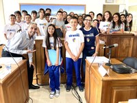 Estudantes visitam a Câmara