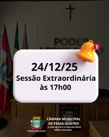 Sessão Extraordinária dia 24/12/25
