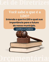 Você sabe o que é a LDO?